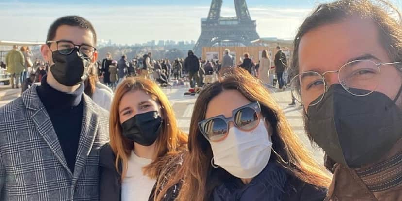 Fátima Bernardes visitou o filho Vinícius em Paris, com a família (Foto: Reprodução/Instagram) Fátima Bernardes visitou o filho Vinícius em Paris, com a família (Foto: Reprodução/Instagram)