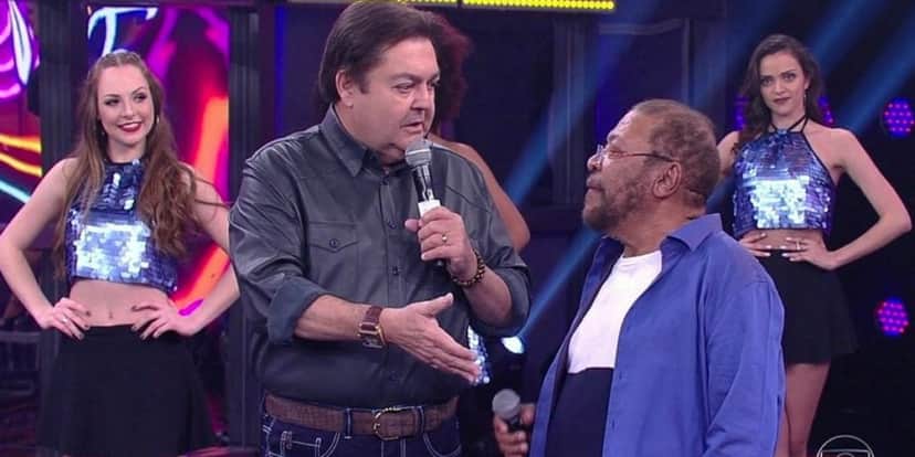 Faustão e Martinho da Vila na época da Globo (Foto: Reprodução) Faustão e Martinho da Vila na época da Globo (Foto: Reprodução)