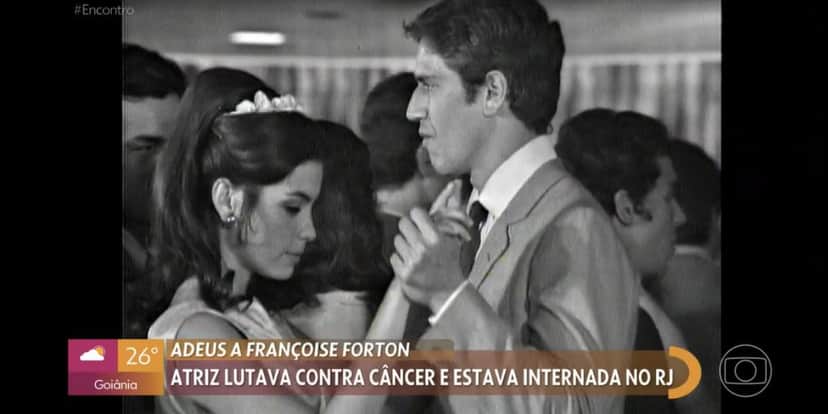 Françoise Forton em cena de uma novela com Nuno Leal Maia (Foto: Reprodução/TV Globo) Françoise Forton em cena de uma novela com Nuno Leal Maia (Foto: Reprodução/TV Globo)