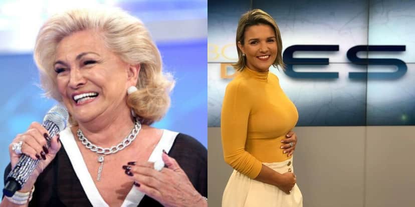 Hebe Camargo e Tatiane Braga (Foto: Reprodução/SBT/TV Globo) Hebe Camargo e Tatiane Braga (Foto: Reprodução/SBT/TV Globo)