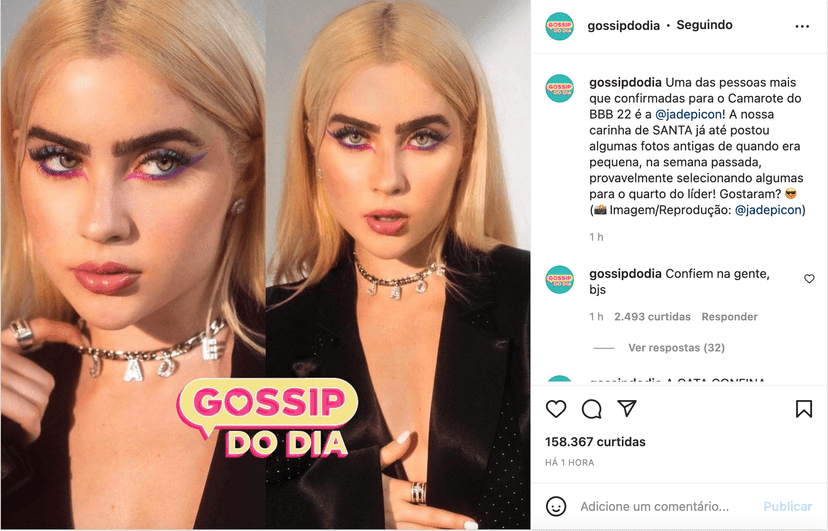 Jade Picon estaria no BBB22 (Foto: Reprodução)