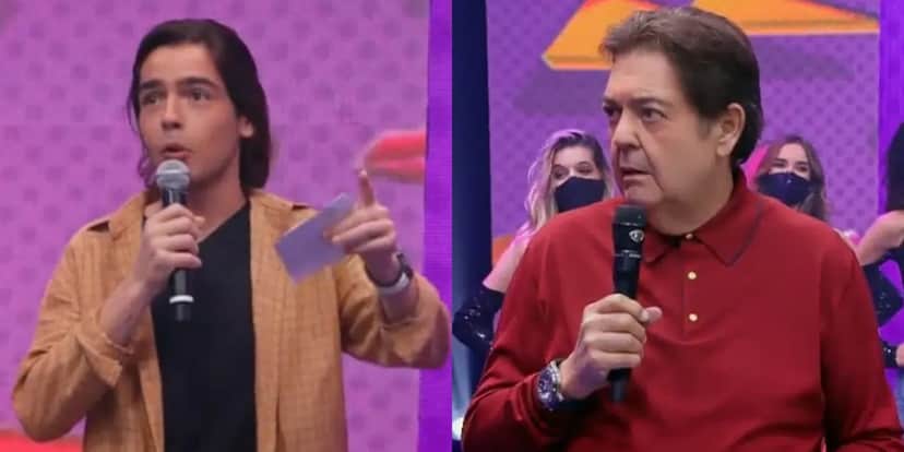 João Guilherme e Faustão protagonizam momentos de pai e filho hilários na Band João Guilherme e Faustão protagonizam momentos de pai e filho hilários na Band