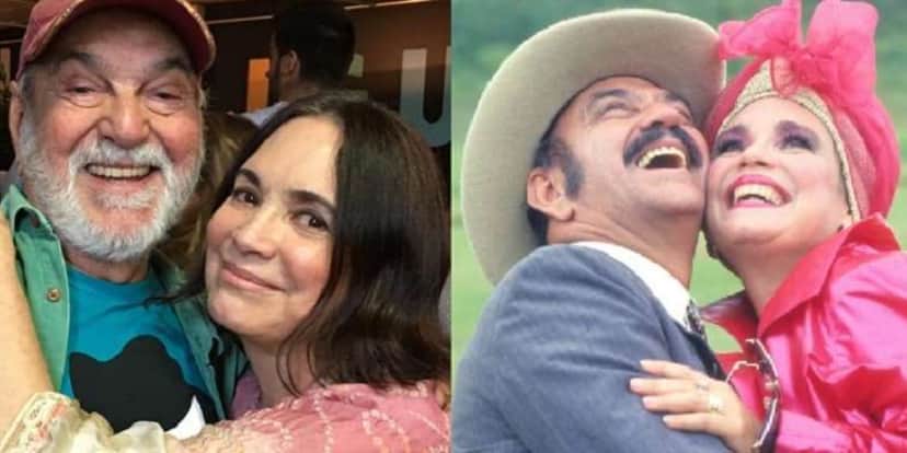 Lima Duarte e Regina Duarte trabalharam em "Roque Santeiro" (Foto: Reprodução/TV Globo) Lima Duarte e Regina Duarte trabalharam em "Roque Santeiro" (Foto: Reprodução/TV Globo)