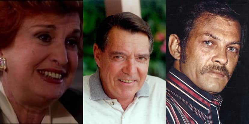 Rosita Thomaz Lopes, John Herbert e Geraldo Del Rey faziam parte do elenco de "Lua Cheia de Amor" (Foto: Divulgação/TV Globo/Reprodução)