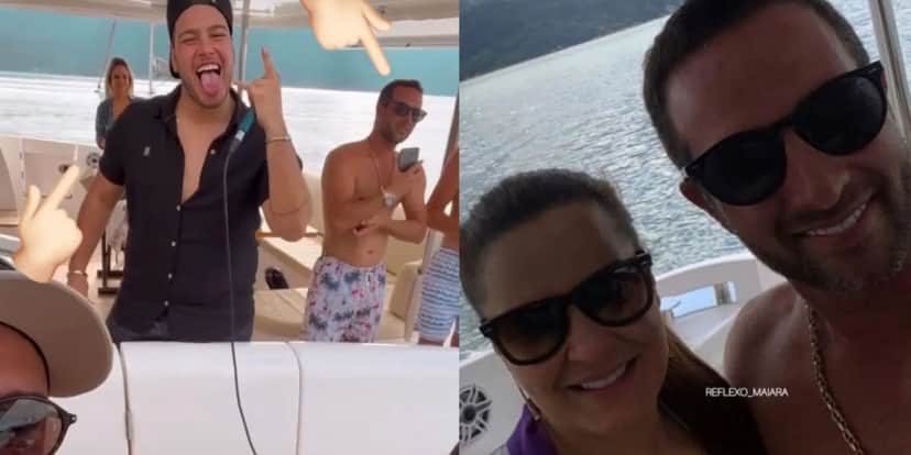 Maiara e Fernando Zor fazem passeio de barco juntos, após separação - Foto: Reprodução Maiara e Fernando Zor fazem passeio de barco juntos, após separação - Foto: Reprodução