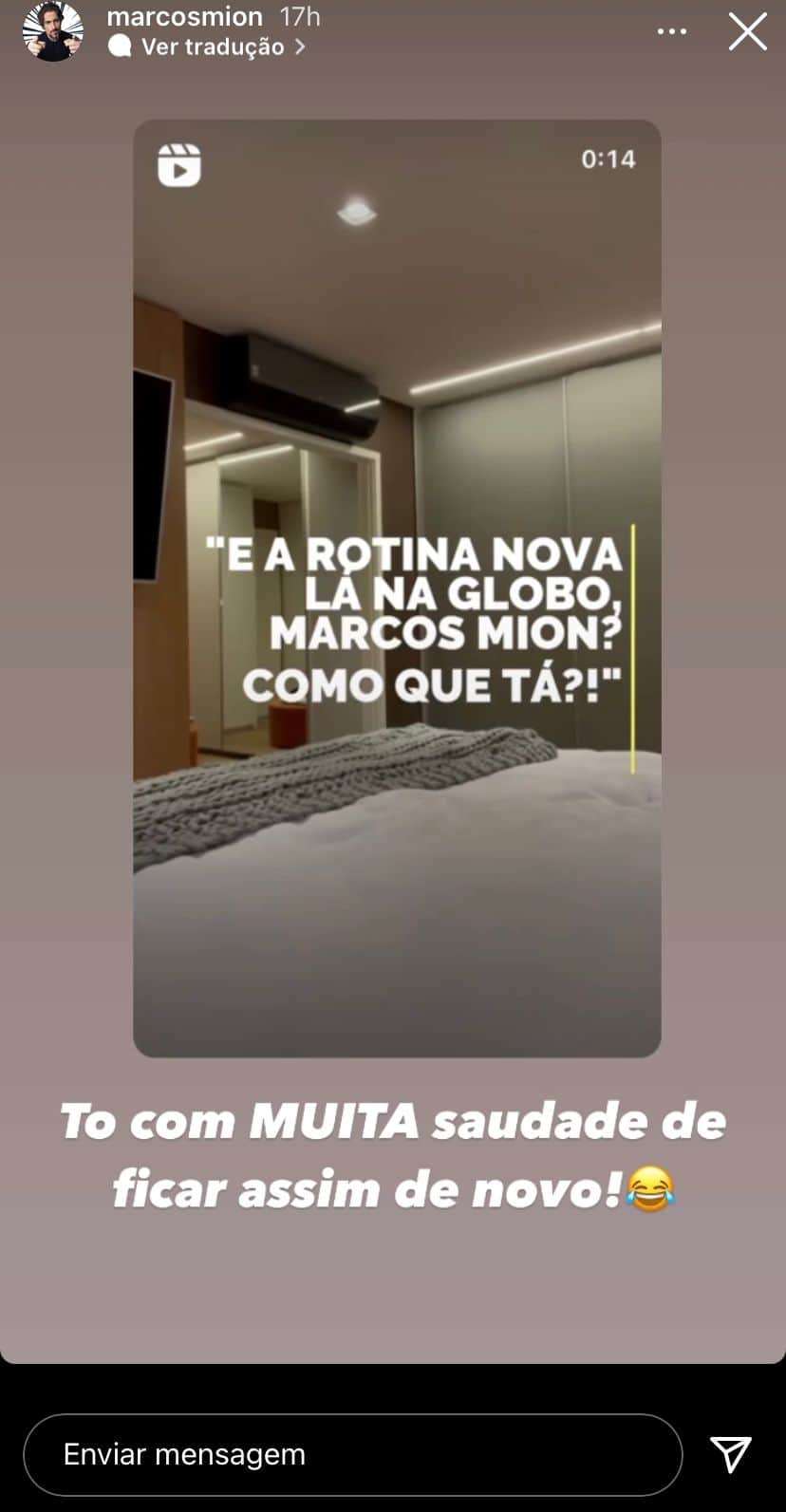 Marcos Mion entrega o que sofre na Globo, tem desfecho no Caldeirão e assume: "Ficar assim de novo" Marcos Mion entrega o que sofre na Globo, tem desfecho no Caldeirão e assume: "Ficar assim de novo"