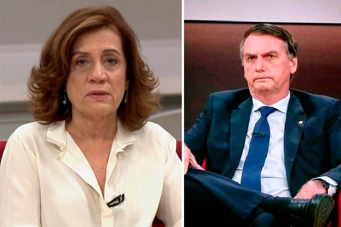 Miriam Leitão e Bolsonaro já trocaram farpas no passado Miriam Leitão e Bolsonaro já trocaram farpas no passado