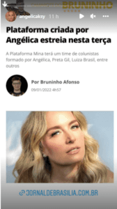 Angélica em novo projeto além de colunista,é co-fundadora (Foto: Divulgação/Instagram) Angélica em novo projeto além de colunista,é co-fundadora (Foto: Divulgação/Instagram)