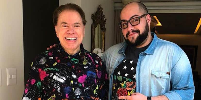 Silvio Santos e Tiago Abravanel viraram assunto na boca de Ana Furtado na Globo (Foto: Reprodução) Silvio Santos e Tiago Abravanel viraram assunto na boca de Ana Furtado na Globo (Foto: Reprodução)