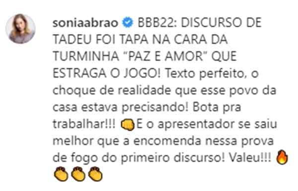 (Reprodução/Instagram) (Reprodução/Instagram)