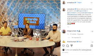 Postagem de Sônia Abrão via Instagram (Foto: Reprodução/Instagram) Postagem de Sônia Abrão via Instagram (Foto: Reprodução/Instagram)