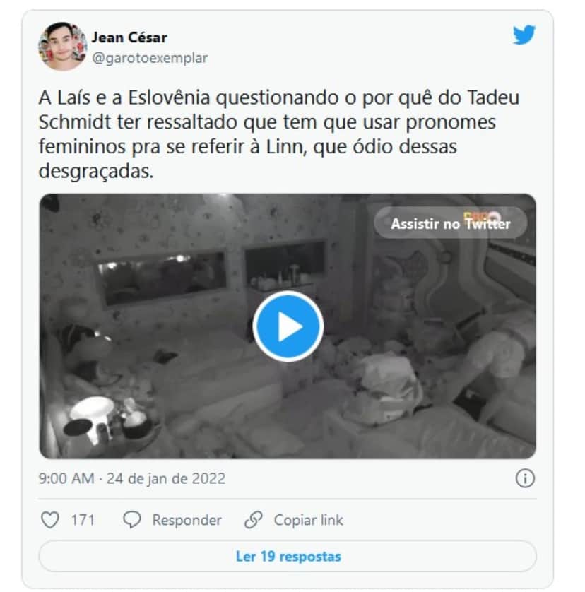 Web repercutiu o desentendimento de Laís sobre Linn (Foto: Reprodução / Twitter) Web repercutiu o desentendimento de Laís sobre Linn (Foto: Reprodução / Twitter)