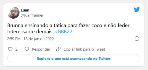O assunto na casa do BBB22 rendeu na web (Foto: Reprodução / Internet) O assunto na casa do BBB22 rendeu na web (Foto: Reprodução / Internet)