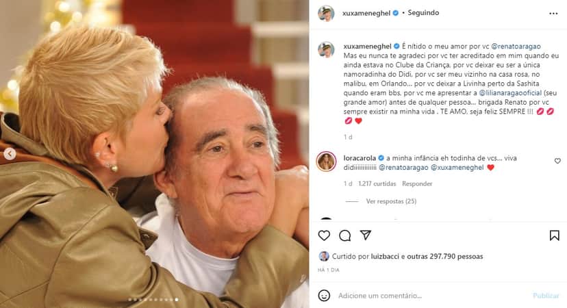 Xuxa e Renato Aragão (Foto: Reprodução) Xuxa e Renato Aragão (Foto: Reprodução)