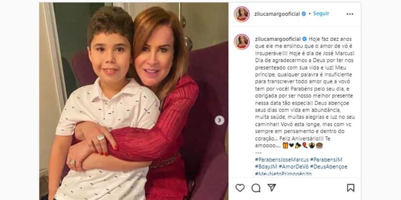 Zilu e o filho de Wanessa, José Marcus (Foto: Reprodução/Instagram) Zilu e o filho de Wanessa, José Marcus (Foto: Reprodução/Instagram)