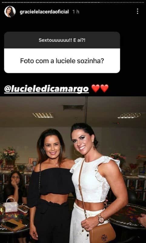 Graciele Lacerda e Luciele Di Camargo (Foto: Reprodução) Graciele Lacerda e Luciele Di Camargo (Foto: Reprodução)
