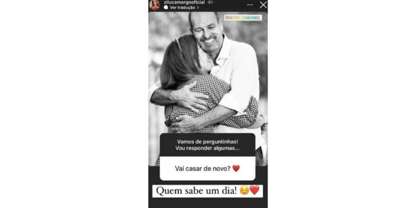 Zilu expõe casamento (Reprodução) Zilu expõe casamento (Reprodução)