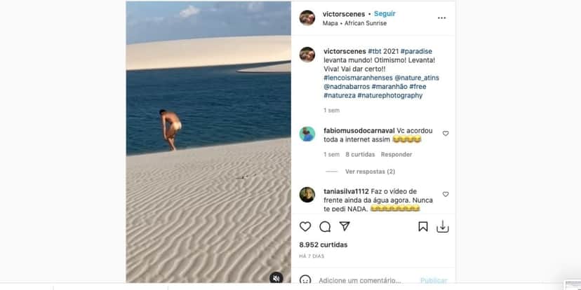 Galã de "O Clone"m da Globo, arranca sunga em vídeo, deixa parte íntima à mostra e vídeo vaza (Reprodução) Galã de "O Clone"m da Globo, arranca sunga em vídeo, deixa parte íntima à mostra e vídeo vaza (Reprodução)