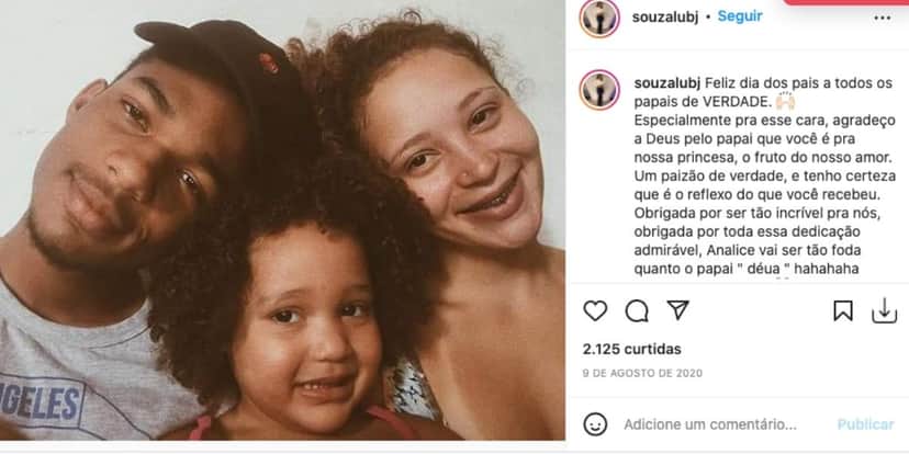 De acordo com esposa, Juan Paiva é um ótimo pai (Reprodução) De acordo com esposa, Juan Paiva é um ótimo pai (Reprodução)