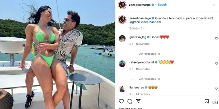 Graciele Lacerda e Zezé Di Camargo Graciele Lacerda e Zezé Di Camargo