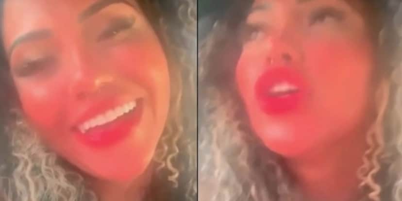 Cantora gravou vídeo dentro de carro de policiais (Imagem: Reprodução) Cantora gravou vídeo dentro de carro de policiais (Imagem: Reprodução)