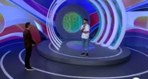Rodrigo conversou com Tadeu assim que deixou a casa do BBB22 (Foto: Reprodução / Globoplay) Rodrigo conversou com Tadeu assim que deixou a casa do BBB22 (Foto: Reprodução / Globoplay)