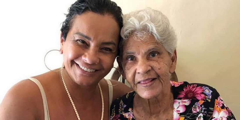 Solange Couto e sua mãe (Reprodução) Solange Couto e sua mãe (Reprodução)