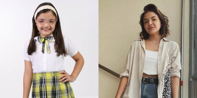 Stefany Vaz em Carrossel e atualmente - Foto: Reprodução