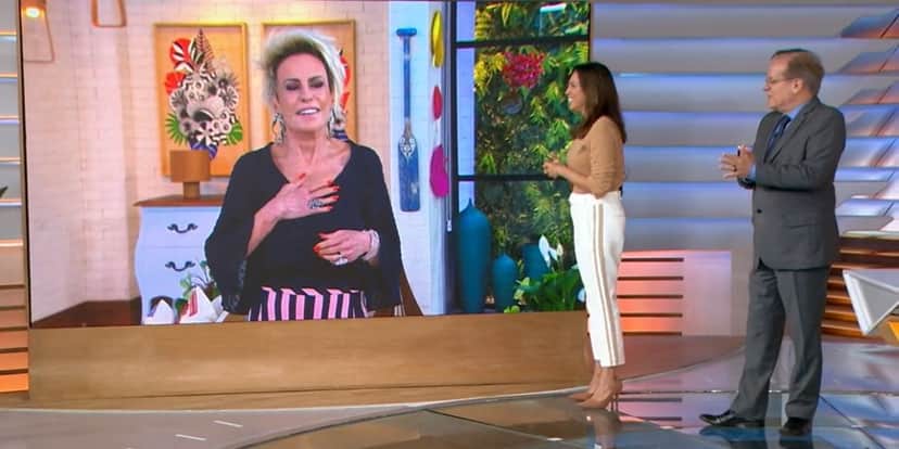 "Aflição", Ana Maria é aterrorizada por Ana Paula Araújo na Globo, leva mãos ao peito e explode: "Nada agradável" "Aflição", Ana Maria é aterrorizada por Ana Paula Araújo na Globo, leva mãos ao peito e explode: "Nada agradável"