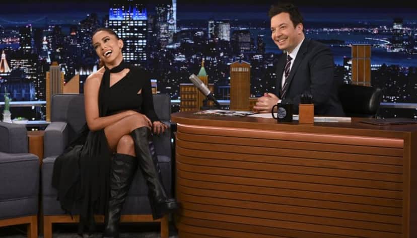 Anitta dá entrevista internacional a Jimmy Fallon nos Estados Unidos (Reprodução/ Divulgação) Anitta dá entrevista internacional a Jimmy Fallon nos Estados Unidos (Reprodução/ Divulgação)