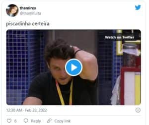Internautas reagiram ao fato do líder ter indicado Brunna e ela ter sido eliminada (Foto: Reprodução / Twitter) Internautas reagiram ao fato do líder ter indicado Brunna e ela ter sido eliminada (Foto: Reprodução / Twitter)