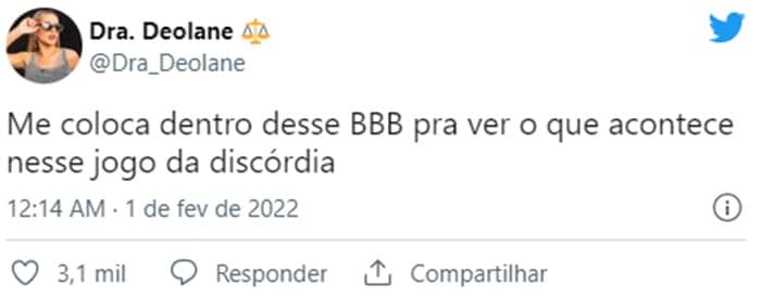 (Reprodução/ Twitter) (Reprodução/ Twitter)
