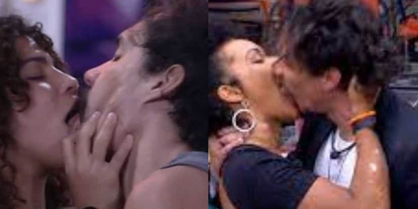BBB22: Eliezer se arrepende de beijo em Natália (Foto: Reprodução/Montagem) BBB22: Eliezer se arrepende de beijo em Natália (Foto: Reprodução/Montagem)