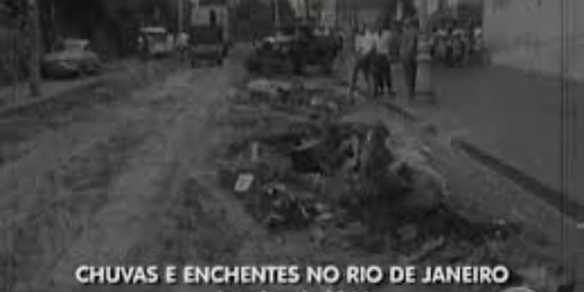 Enchente histórica do Rio de Janeiro (Foto: Reprodução/TV Globo) Enchente histórica do Rio de Janeiro (Foto: Reprodução/TV Globo)