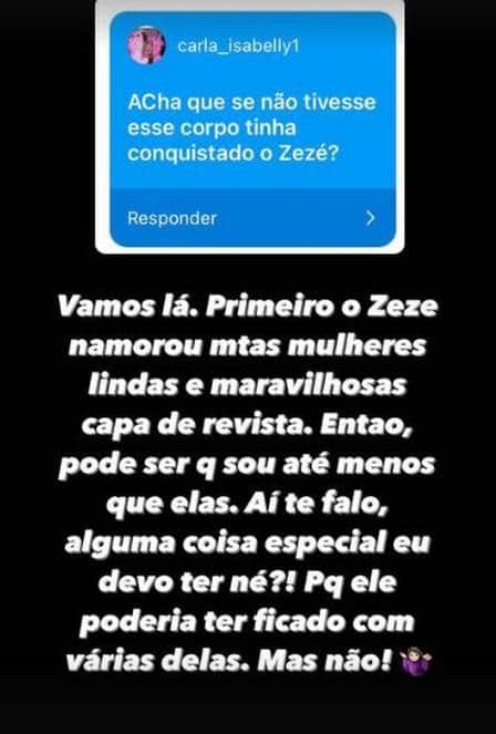 Graciele Lacerda falou sobre passado de Zezé Di Camargo (Foto: Reprodução) Graciele Lacerda falou sobre passado de Zezé Di Camargo (Foto: Reprodução)