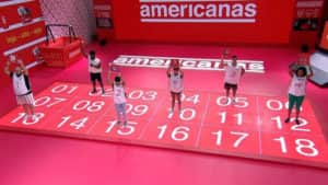 Grupo 1 participa da Prova do Líder Americanas (Foto: Reprodução / Globoplay) Grupo 1 participa da Prova do Líder Americanas (Foto: Reprodução / Globoplay)