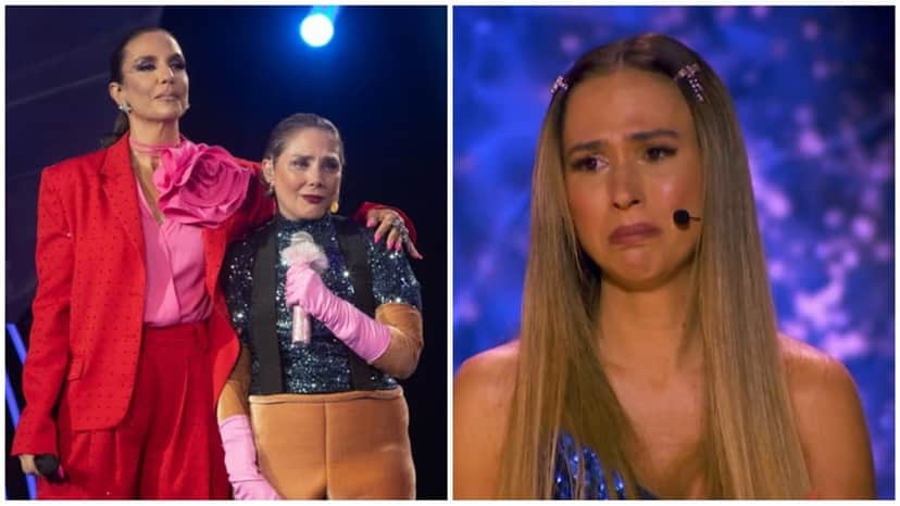Ao ser revelada, Tatá Werneck se emociona com presença de Heloisa Perissé (Montagem/ Reprodução/ TV Globo)