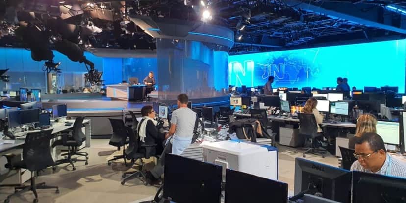 Bastidores do "Jornal Nacional" (Foto: Reprodução/TV Globo) Bastidores do "Jornal Nacional" (Foto: Reprodução/TV Globo)