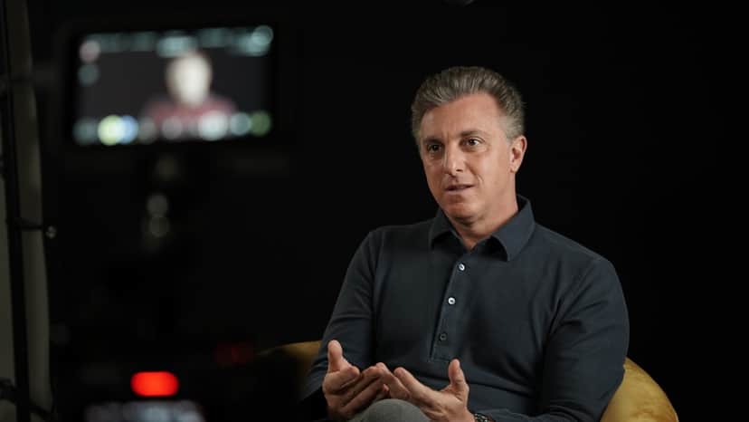 Luciano Huck no documentário sobre o Domingão Luciano Huck no documentário sobre o Domingão