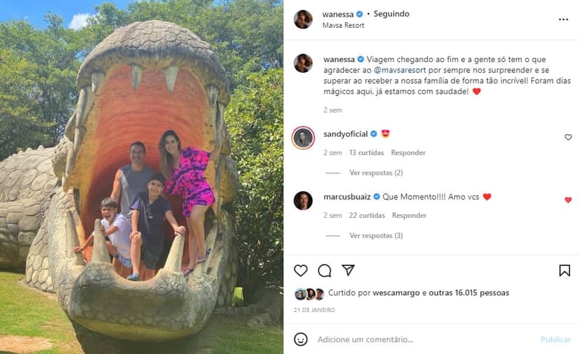 Wanessa Camargo posta foto com marido e os filhos (Foto: Reprodução) Wanessa Camargo posta foto com marido e os filhos (Foto: Reprodução)