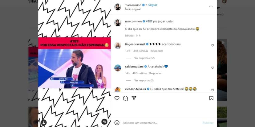 Marcos Mion anuncia ida à programa do SBT e não se aguenta com deboche de Silvio: "Por essa eu não esperava" Marcos Mion anuncia ida à programa do SBT e não se aguenta com deboche de Silvio: "Por essa eu não esperava"