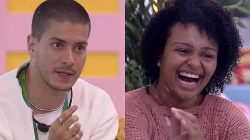 BBB22: Natália desconfia de imunidade dada por Arthur Aguiar (Foto: Reprodução/Montagem) BBB22: Natália desconfia de imunidade dada por Arthur Aguiar (Foto: Reprodução/Montagem)