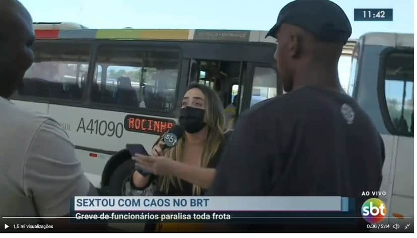 Bianca Andrade, jornalista do sbt é coagida ao vivo Bianca Andrade, jornalista do sbt é coagida ao vivo
