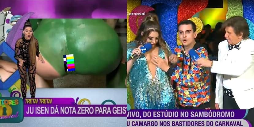 A RedeTV! é a mais polêmica na cobertura do Carnaval (Foto: Reprodução/RedeTV!)