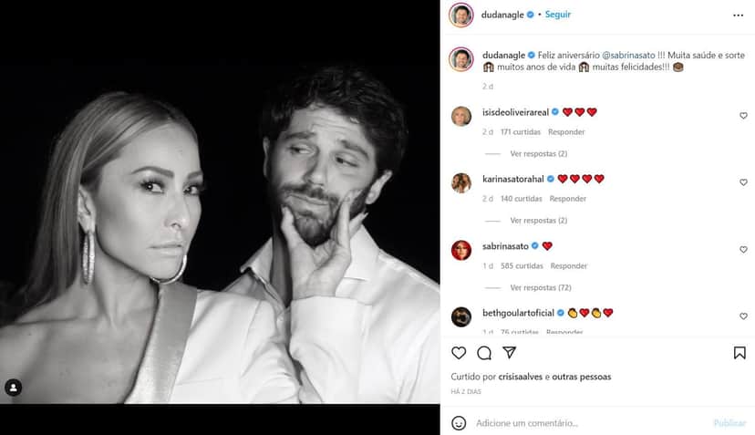 Mensagens diferenciadas para Sabrina chamaram a atenção Mensagens diferenciadas para Sabrina chamaram a atenção