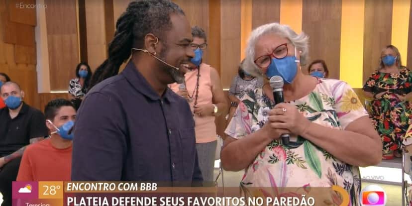Salete deixou Manoel Soares chocado no "Encontro" (Foto: Reprodução/TV Globo) Salete deixou Manoel Soares chocado no "Encontro" (Foto: Reprodução/TV Globo)