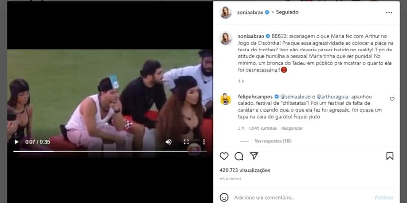 Sonia Abrão se enfurece com agressão na Globo, faz denúncia em textão e detona: "Não deveria passar batido" Sonia Abrão se enfurece com agressão na Globo, faz denúncia em textão e detona: "Não deveria passar batido"
