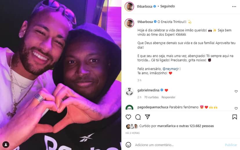 Thiaguinho e Neymar (Foto: Reprodução/ Instagram) Thiaguinho e Neymar (Foto: Reprodução/ Instagram)