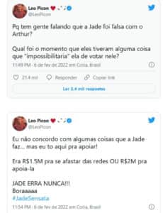 Leo iniciou as polêmicas após a formação do terceiro paredão do BBB22 (Foto: Reprodução / Twitter)