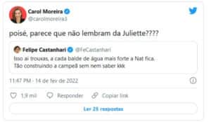 Internautas criticaram o 'massacre' feito por Natália (Foto: Reprodução / Twitter) Internautas criticaram o 'massacre' feito por Natália (Foto: Reprodução / Twitter)